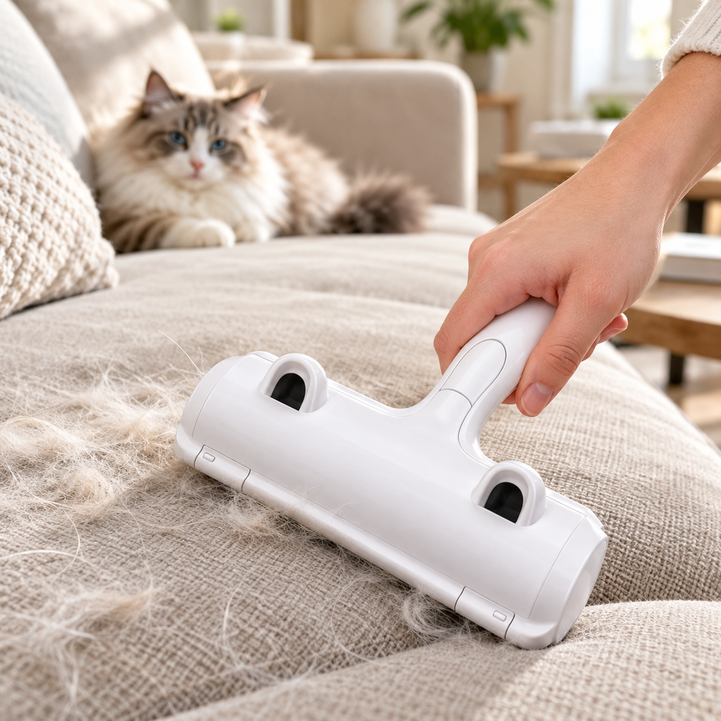 Tierhaare vom Sofa entfernen